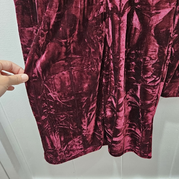 Lulu's Crushed Velvet Cold-Shoulder Bodycon Cocktail Dress Size Small - Picture 10 of 14